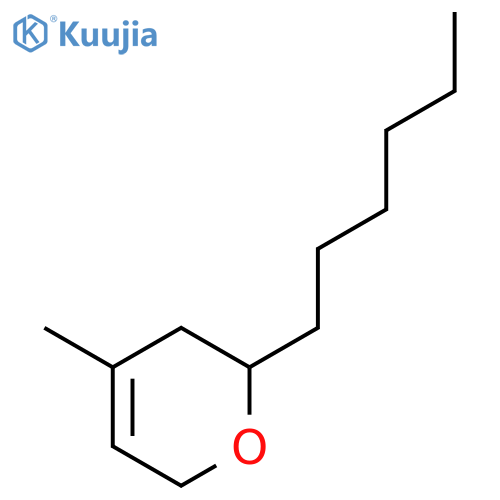 2H-Pyran, 2-hexyl-3,6-dihydro-4-methyl- structure