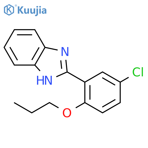 1H-Benzimidazole, 2-(5-chloro-2-propoxyphenyl)- structure