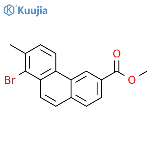 3-PHENANTHRENECARBOXYLIC ACID, 8-BROMO-7-METHYL-, METHYL ESTER structure