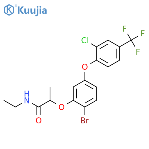 PROPANAMIDE, 2-[2-BROMO-5-[2-CHLORO-4-(TRIFLUOROMETHYL)PHENOXY]PHENOXY]-N-ETHYL- structure