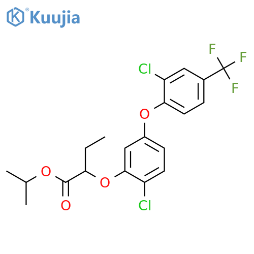 BUTANOIC ACID, 2-[2-CHLORO-5-[2-CHLORO-4-(TRIFLUOROMETHYL)PHENOXY]PHENOXY]-, 1-METHYLETHYL ESTER structure