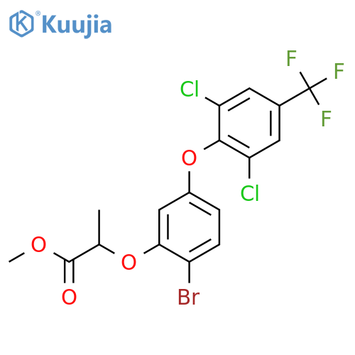PROPANOIC ACID, 2-[2-BROMO-5-[2,6-DICHLORO-4-(TRIFLUOROMETHYL)PHENOXY]PHENOXY]-, METHYL ESTER structure