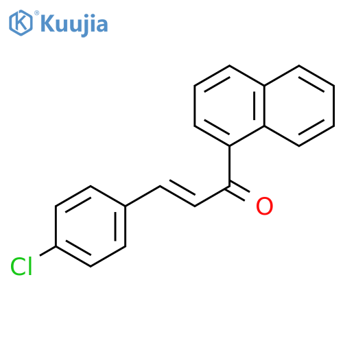 2-Propen-1-one, 3-(4-chlorophenyl)-1-(1-naphthalenyl)-, (E)- structure