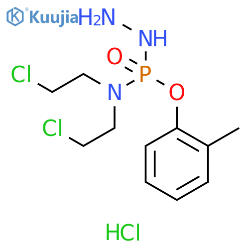 Phosphoramidohydrazidic acid, N,N-bis(2-chloroethyl)-, 2-methylphenyl ester, monohydrochloride (9CI) structure
