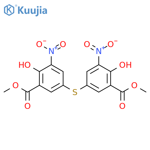Benzoic acid, 3,3'-thiobis[6-hydroxy-5-nitro-, dimethyl ester (9CI) structure
