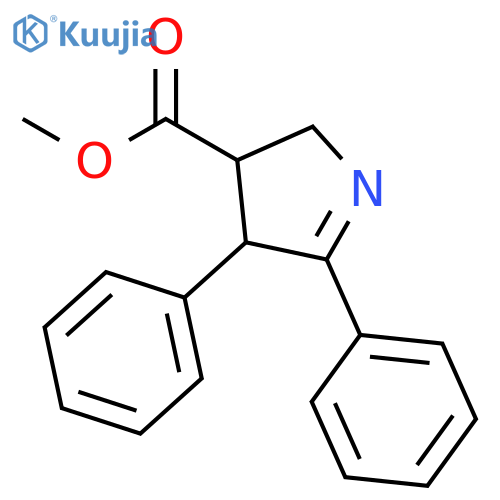 2H-Pyrrole-3-carboxylic acid, 3,4-dihydro-4,5-diphenyl-, methyl ester structure