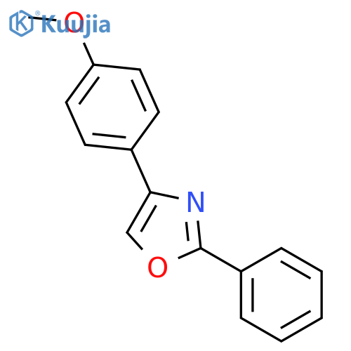 Oxazole, 4-(4-methoxyphenyl)-2-phenyl- structure
