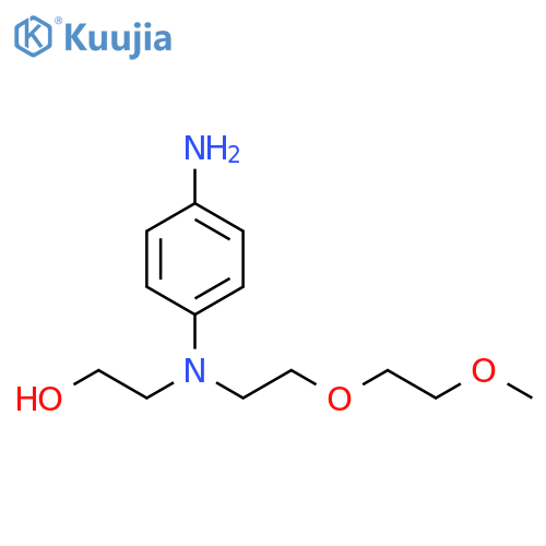 Ethanol, 2-[(4-aminophenyl)[2-(2-methoxyethoxy)ethyl]amino]- structure