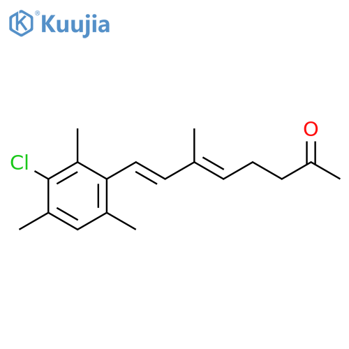 5,7-Octadien-2-one, 8-(3-chloro-2,4,6-trimethylphenyl)-6-methyl-, (E,E)- structure