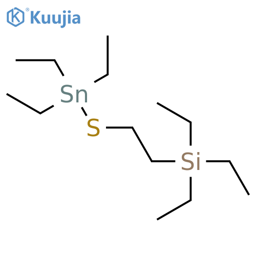 Silane, triethyl[2-[(triethylstannyl)thio]ethyl]- structure