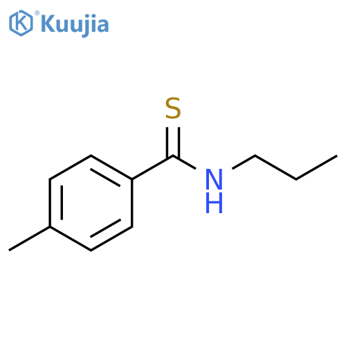 Benzenecarbothioamide, 4-methyl-N-propyl- structure
