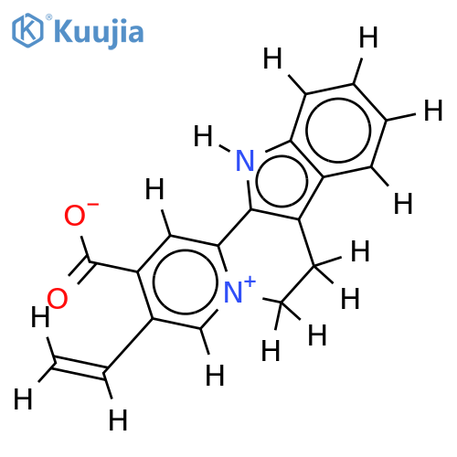 2-carboxy-3-vinyl-7,12-dihydro-6H-indolo[2,3-a]quinolizinium betaine structure