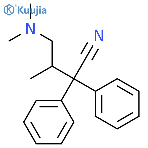 Benzeneacetonitrile, a-[2-(dimethylamino)-1-methylethyl]-a-phenyl- structure