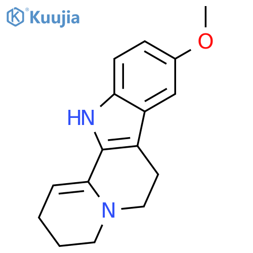 Indolo[2,3-a]quinolizine, 2,3,4,6,7,12-hexahydro-9-methoxy- structure
