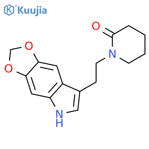 2-Piperidinone, 1-[2-(5H-1,3-dioxolo[4,5-f]indol-7-yl)ethyl]- structure