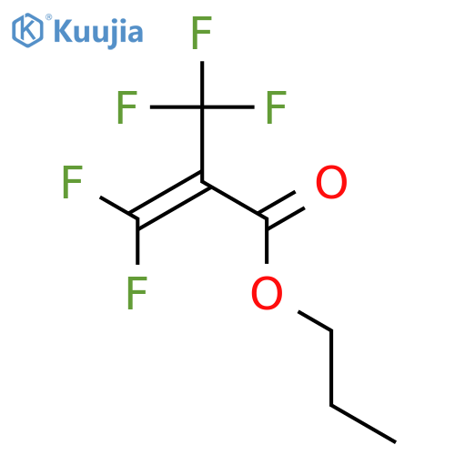 2-Propenoic acid, 3,3-difluoro-2-(trifluoromethyl)-, propyl ester structure