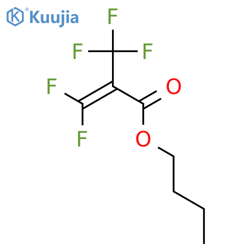 2-Propenoic acid, 3,3-difluoro-2-(trifluoromethyl)-, butyl ester structure