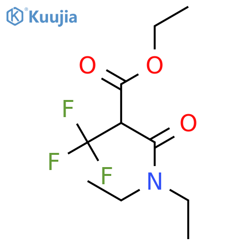 Propanoic acid, 2-[(diethylamino)carbonyl]-3,3,3-trifluoro-, ethyl ester structure