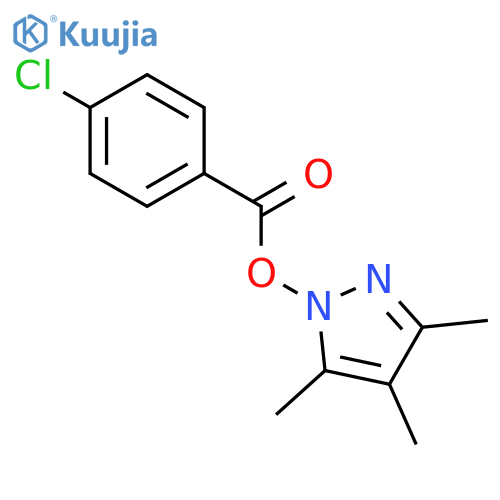 1H-Pyrazole, 1-[(4-chlorobenzoyl)oxy]-3,4,5-trimethyl- structure