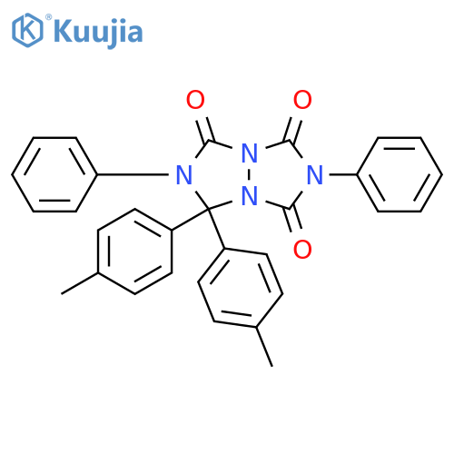 1H,5H-[1,2,4]Triazolo[1,2-a][1,2,4]triazole-1,3,5(2H)-trione,dihydro-7,7-bis(4-methylphenyl)-2,6-diphenyl- structure