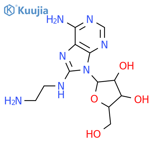 Adenosine, 8-[(2-aminoethyl)amino]- structure