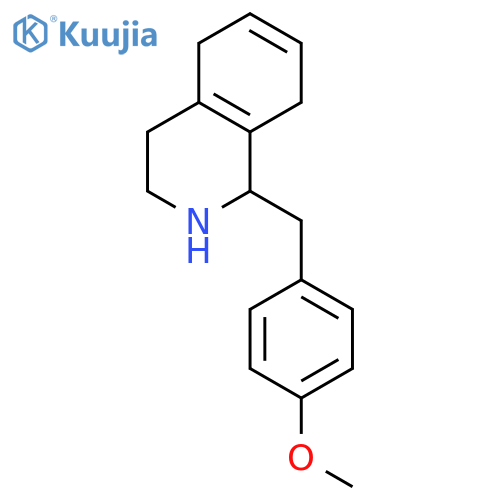 Isoquinoline, 1,2,3,4,5,8-hexahydro-1-[(4-methoxyphenyl)methyl]- structure