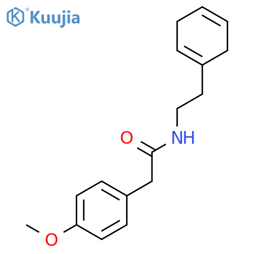 Benzeneacetamide, N-[2-(1,4-cyclohexadien-1-yl)ethyl]-4-methoxy- structure