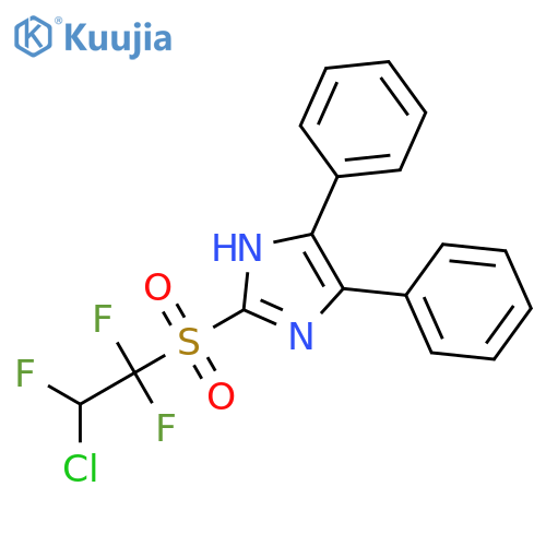 1H-Imidazole, 2-[(2-chloro-1,1,2-trifluoroethyl)sulfonyl]-4,5-diphenyl- structure