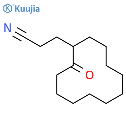 Cyclododecanepropanenitrile, 2-oxo- structure