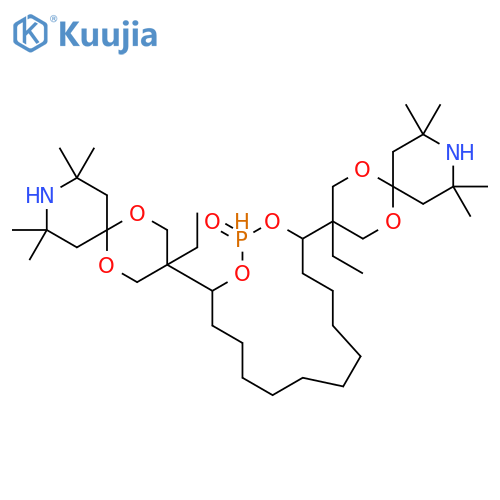 PHOSPHONIC ACID, 1,10-DECANEDIYLBIS[(3-ETHYL-8,8,10,10-TETRAMETHYL-1,5-DIOXA-9-AZASPIRO[5.5]UNDEC-3-YL)METHYL] ESTER structure