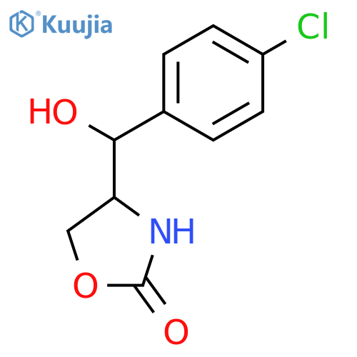2-OXAZOLIDINONE, 4-[(4-CHLOROPHENYL)HYDROXYMETHYL]- structure