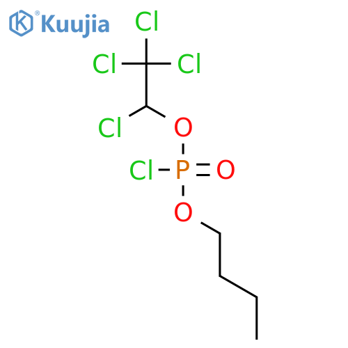Phosphorochloridic acid, butyl 1,2,2,2-tetrachloroethyl ester structure