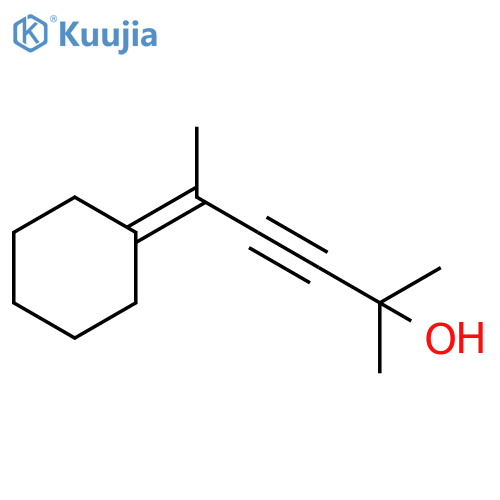 3-Hexyn-2-ol, 5-cyclohexylidene-2-methyl- structure