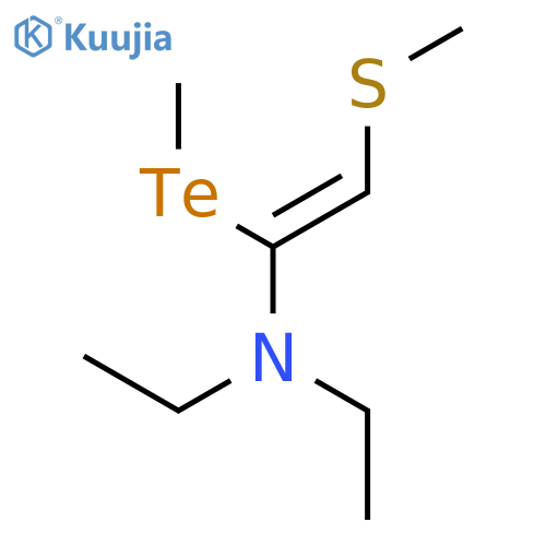 ETHENAMINE, N,N-DIETHYL-1-(METHYLTELLURO)-2-(METHYLTHIO)-, (Z)- structure