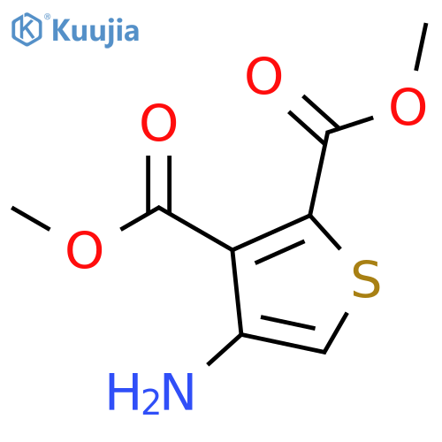 Dimethyl 4-aminothiophene-2,3-dicarboxylate structure