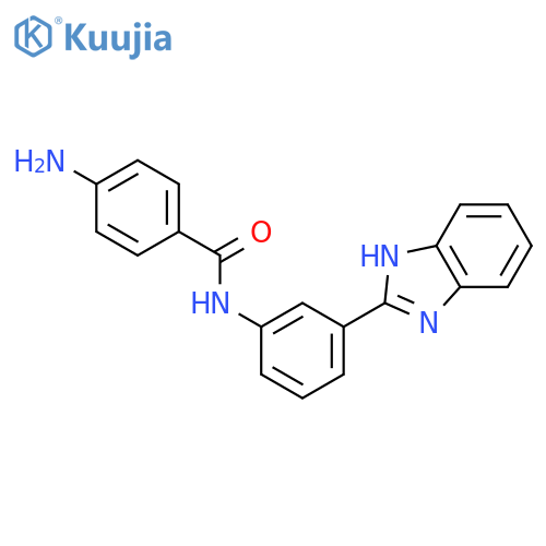 4-amino-N-[3-(1H-benzimidazol-2-yl)phenyl]benzamide structure