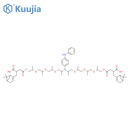 5,8,11,14,20,23,26,29-Octaoxa-17-azatritriacontanedioic acid,2,32-bis[(6,6-dimethylbicyclo[3.1.1]hept-2-en-2-yl)methyl]-7,10,13,16,18,21,24,27-octamethyl-4,30-dioxo-17-[4-(phenylamino)phenyl]- structure