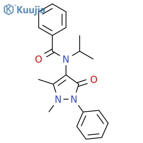 Benzamide,N-(2,3-dihydro-1,5-dimethyl-3-oxo-2-phenyl-1H-pyrazol-4-yl)-N-(1-methylethyl)- structure