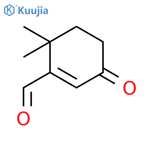 1-Cyclohexene-1-carboxaldehyde, 6,6-dimethyl-3-oxo- structure