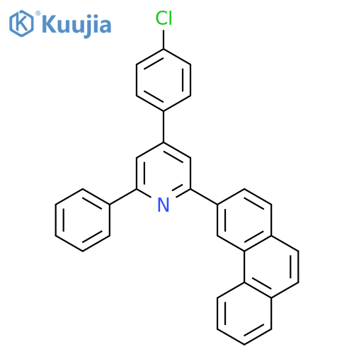 PYRIDINE, 4-(4-CHLOROPHENYL)-2-(3-PHENANTHRENYL)-6-PHENYL- structure