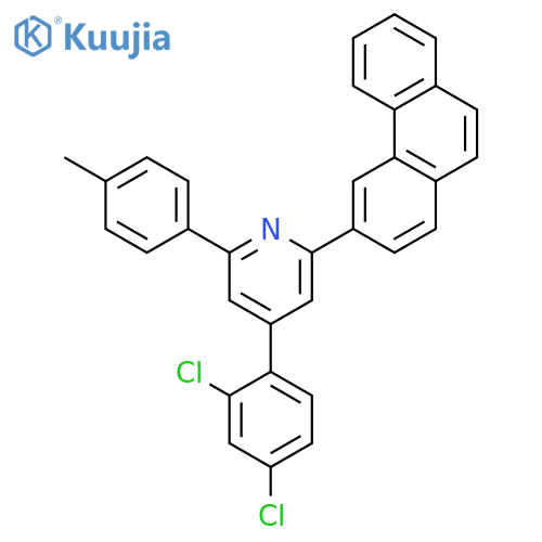 PYRIDINE, 4-(2,4-DICHLOROPHENYL)-2-(4-METHYLPHENYL)-6-(3-PHENANTHRENYL)- structure