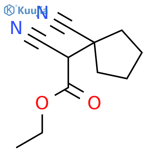 ethyl 2-cyano-2-(1-cyanocyclopentyl)acetate structure