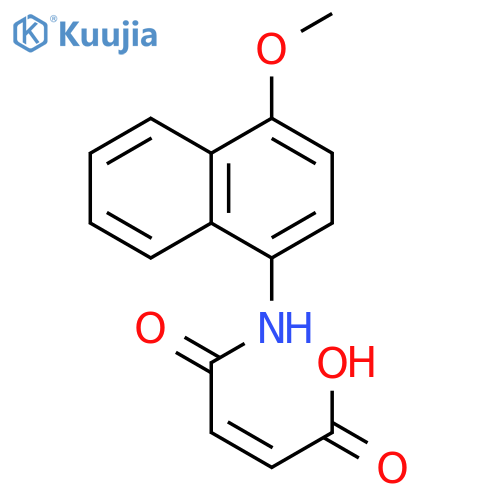 2-Butenoic acid, 4-[(4-methoxy-1-naphthalenyl)amino]-4-oxo-, (Z)- structure