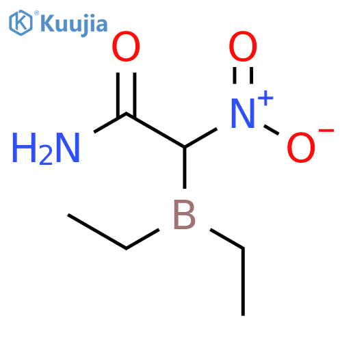 Acetamide, 2-(diethylboryl)-2-nitro- structure