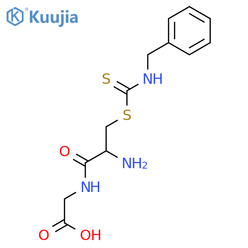 Glycine, N-[S-[[(phenylmethyl)amino]thioxomethyl]-L-cysteinyl]- structure