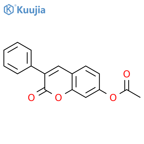 2-oxo-3-phenyl-2H-chromen-7-yl acetate structure