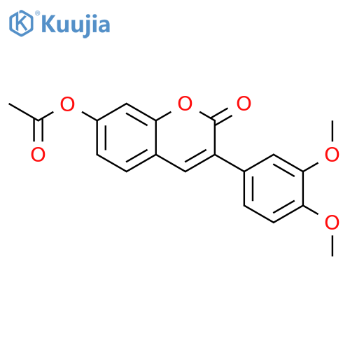 3-(3,4-dimethoxyphenyl)-2-oxo-2H-chromen-7-yl acetate structure