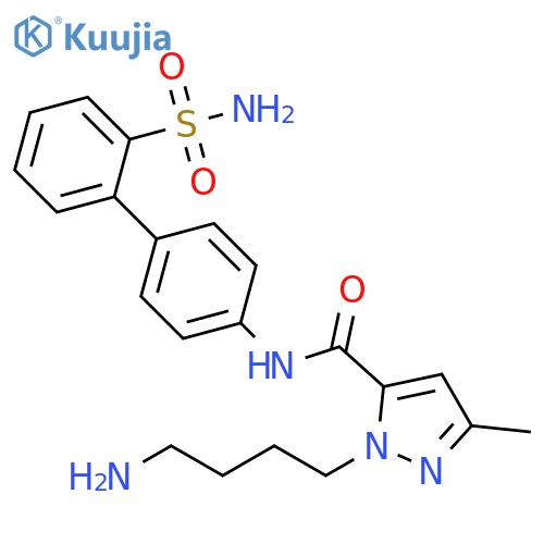 1H-Pyrazole-5-carboxamide,1-(4-aminobutyl)-N-[2'-(aminosulfonyl)[1,1'-biphenyl]-4-yl]-3-methyl- structure