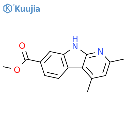 1H-Pyrido[2,3-b]indole-7-carboxylic acid, 2,4-dimethyl-, methyl ester structure