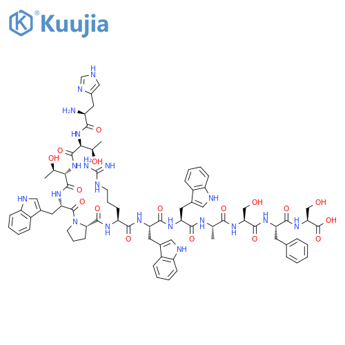L-Serine,L-histidyl-L-threonyl-L-threonyl-L-tryptophyl-L-prolyl-L-arginyl-L-tryptophyl-L-tryptophyl-L-alanyl-L-seryl-L-phenylalanyl- structure